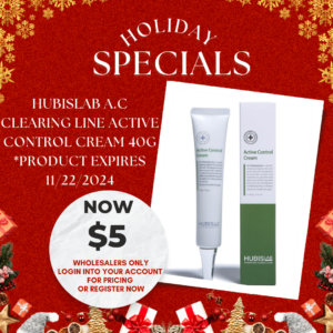 HubisLab A.C Clearing Line Active Control Cream 40g *product expires 11/22/2024